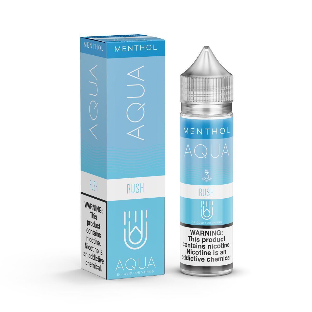 Rush Ice by AQUA Menthol E-Juice 60ml with packaging