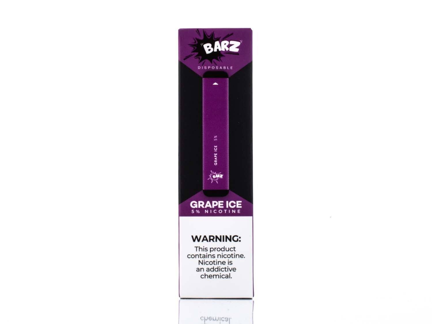 BARZ (BUZZ) Disposable Pod Device - 300 Puffs grape ice packaging