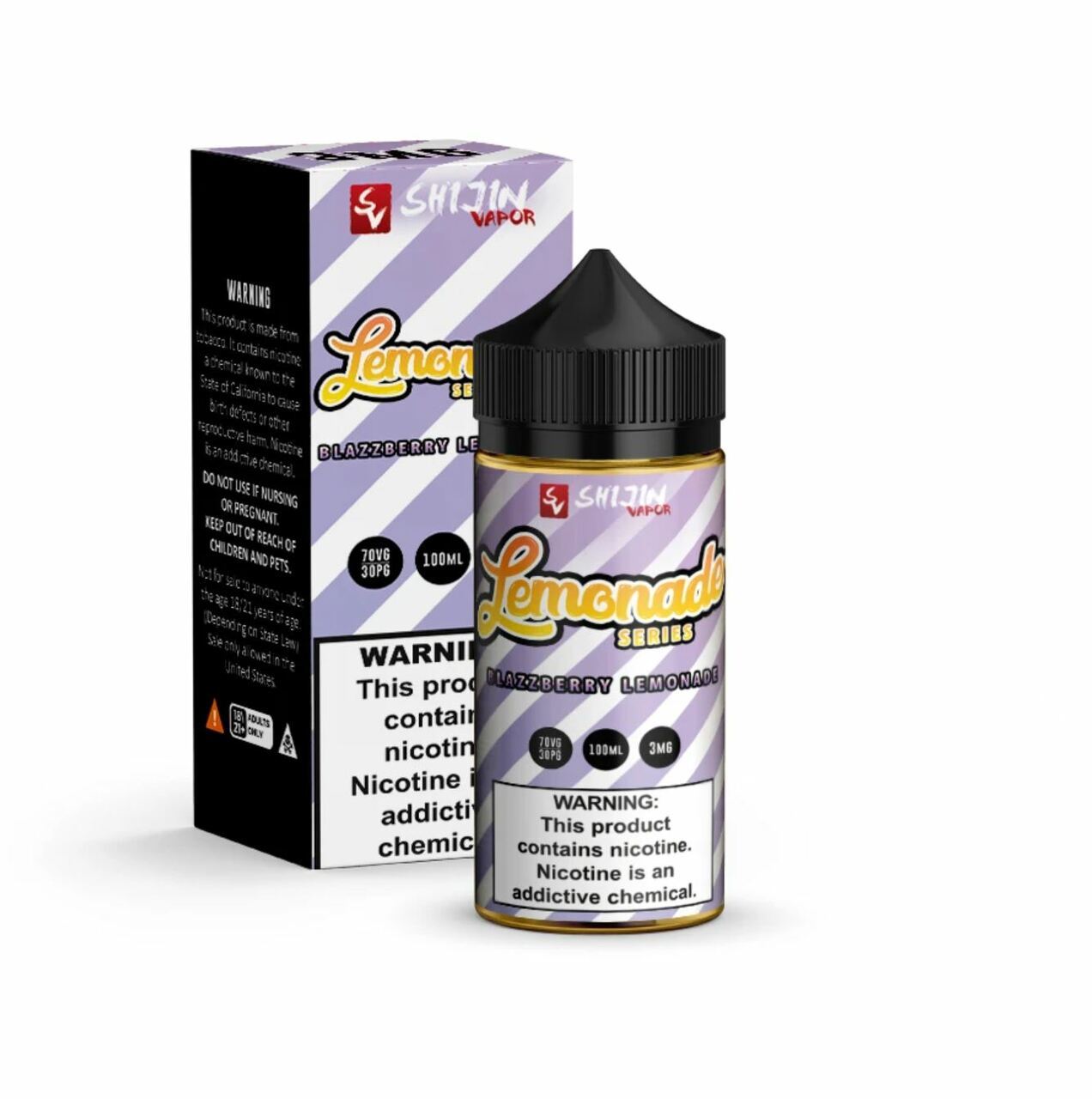 Blazzberry Lemonade by Shijin Vapor Lemonade Series E-Liquid 100ml with packaging