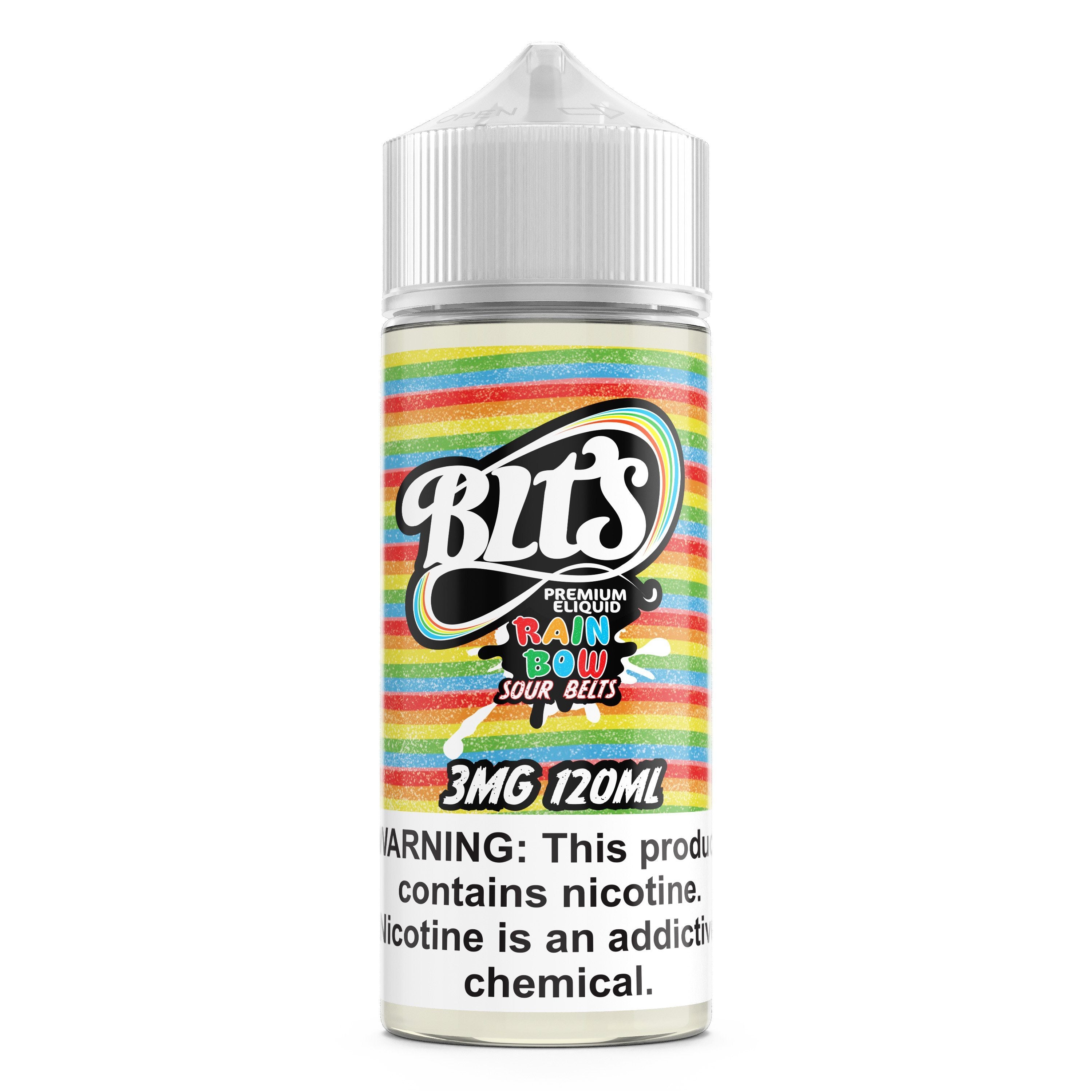 Rainbow Sour Belts by BLTS 120ML bottle