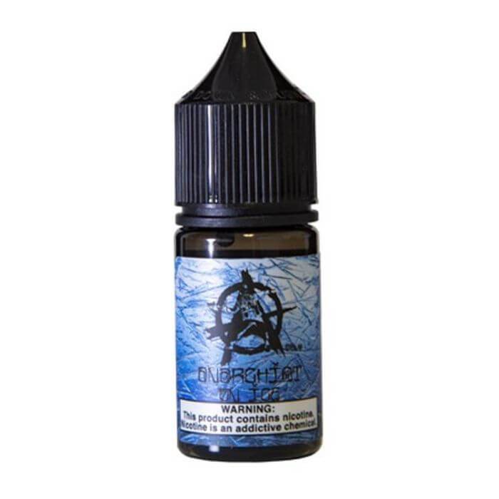 Blue on Ice by Anarchist Salt E-Liquid Bottle