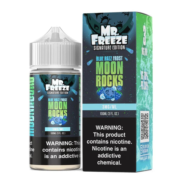 Blue Razz Frost MoonRocks by Mr. Freeze TFN Series 100mL with Packaging