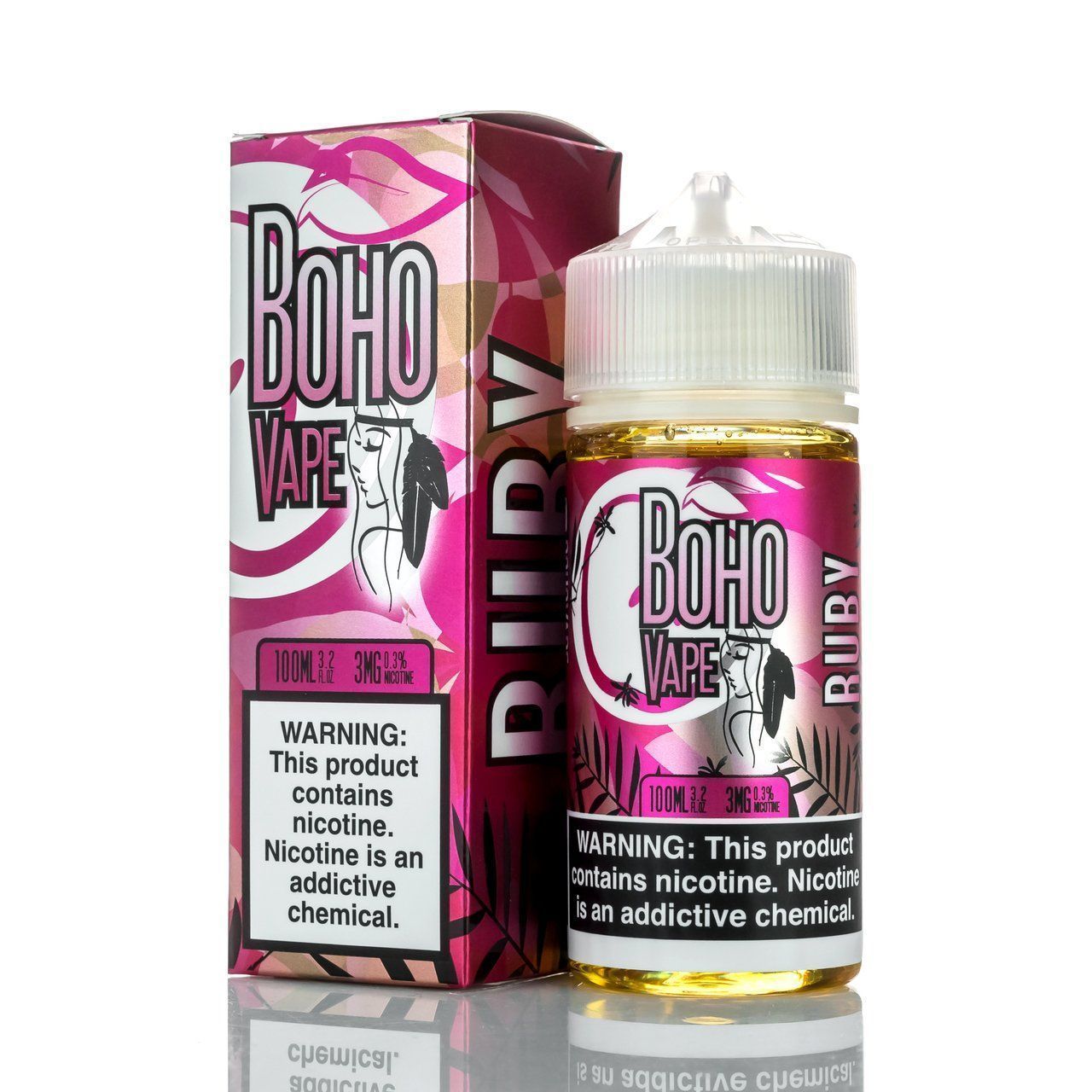 Ruby by Boho Vape 100ml with packaging