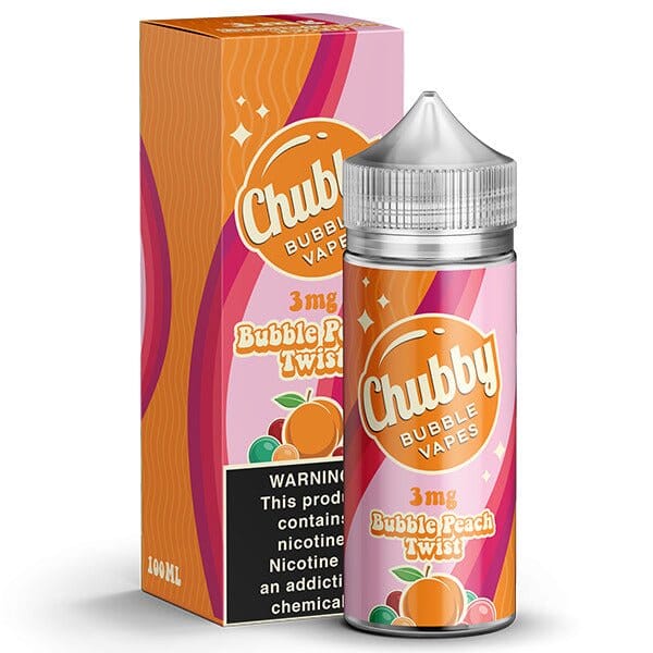 Bubble Peach Twist by Chubby Bubble Vapes Series 100mL with Packaging