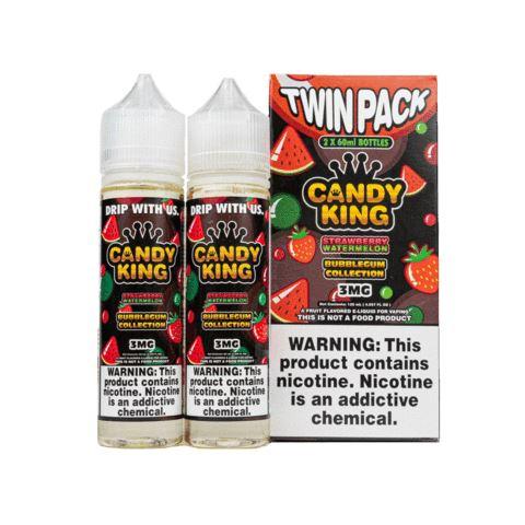  Strawberry Watermelon by Candy King Bubblegum 120ml with packaging