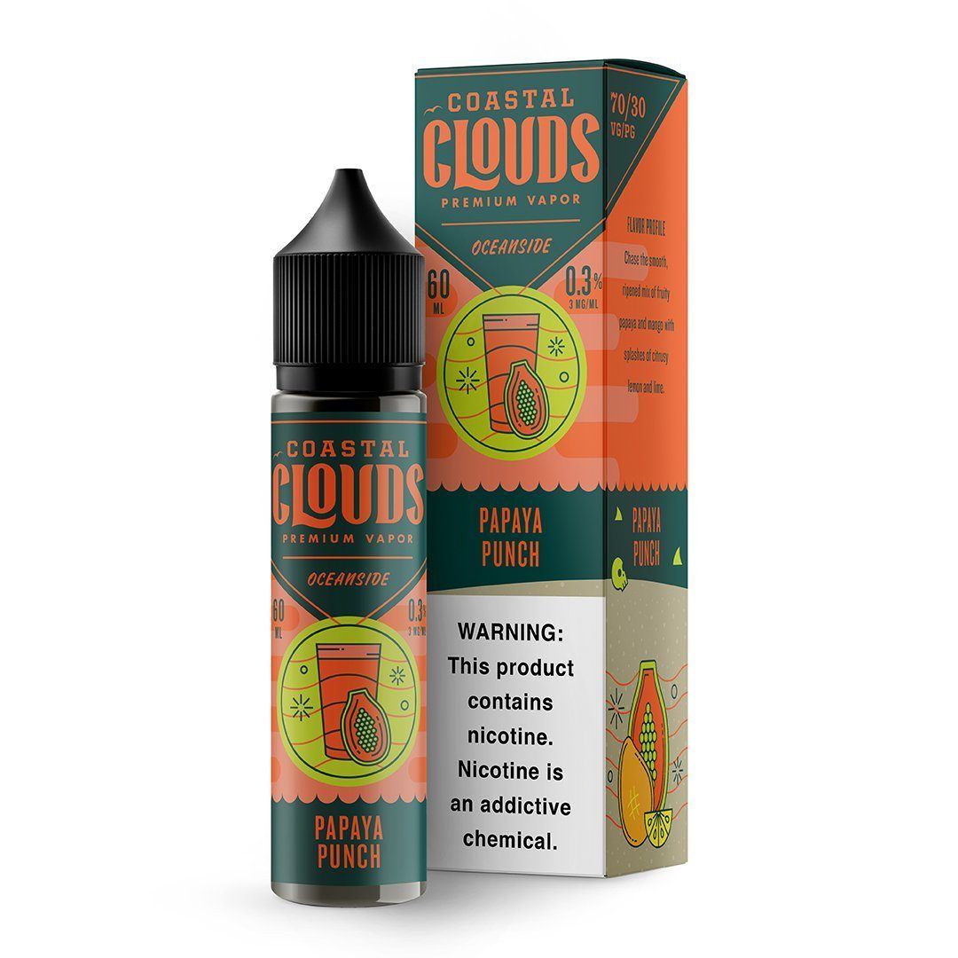  Tropical Lemonade by Coastal Clouds 60ml - (Papaya Punch) with packaging