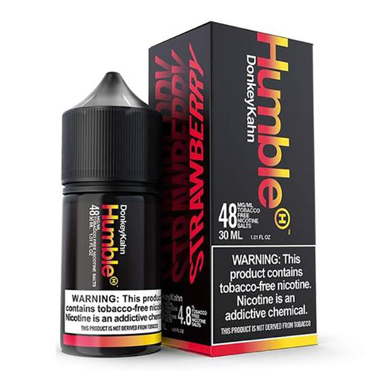 Donkey Kahn Tobacco-Free Nicotine By Humble Salts 30ml with packaging