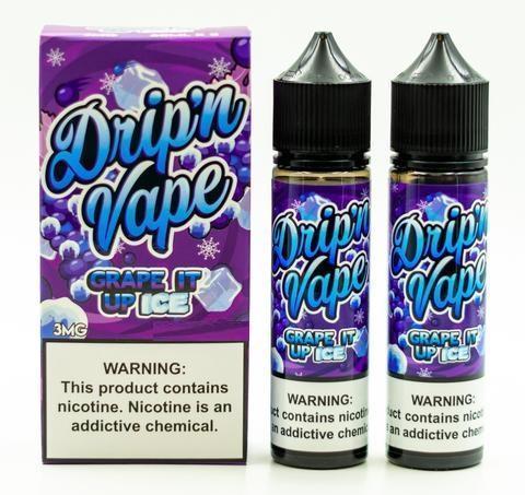 Grape It up Ice by Drip N Vape 120ml with packaging