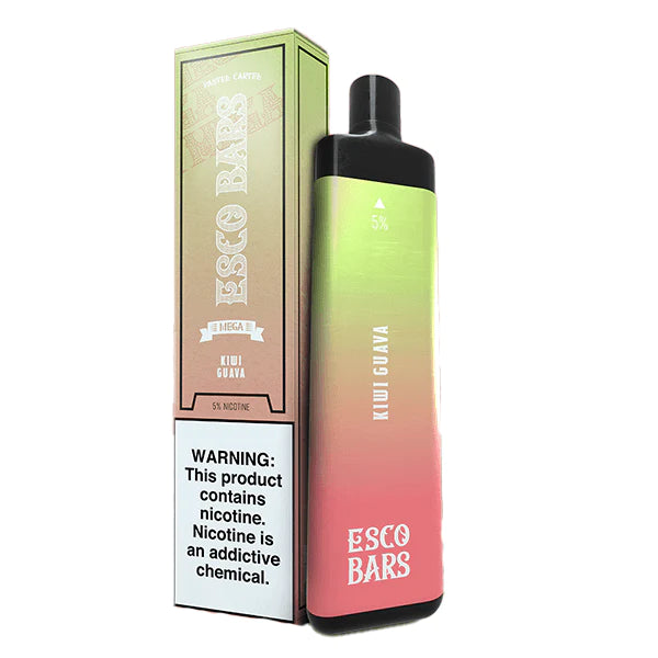 Esco Bars Mega Mesh Disposable 5000 Puffs | 14mL kiwi guava with packaging