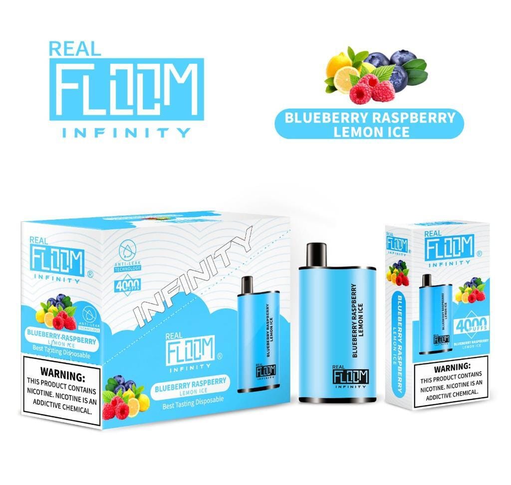 Floom Infinity Disposable | 4000 Puffs | 10mL - Blueberry Raspberry Lemon Ice with packaging