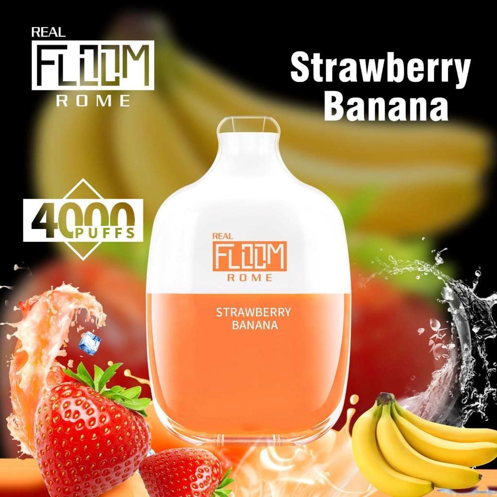 Floom Rome Disposable 4000 Puffs 12mL strawberry banana