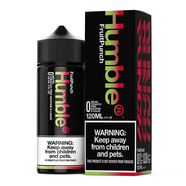 Fruit Punch Tobacco-Free Nicotine By Humble 120ML with packaging