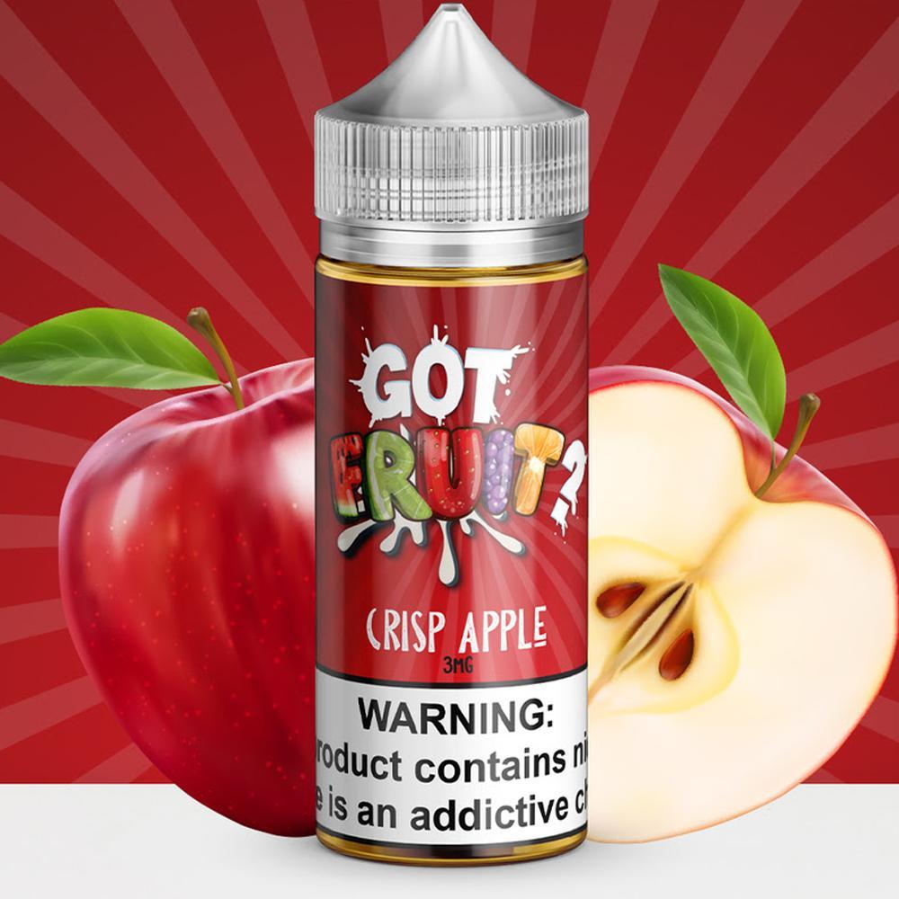 GOT FRUIT | Crisp Apple 100ML eLiquid bottle with background