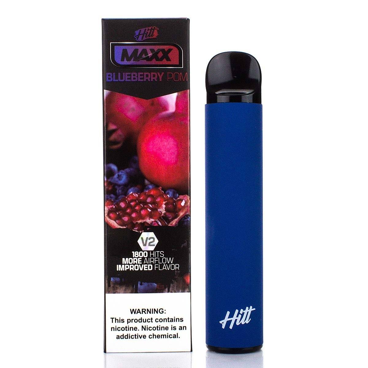 Hitt Maxx V2 Disposable | 1800 Puffs | 6.5mL blueberry pom with packaging