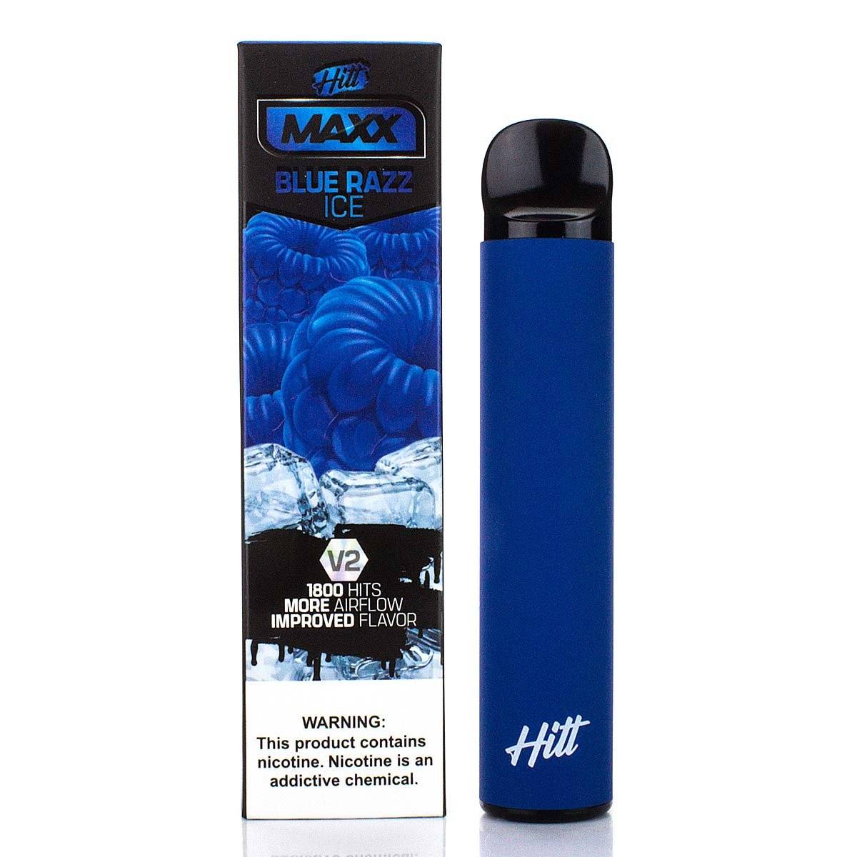 Hitt Maxx V2 Disposable | 1800 Puffs | 6.5mL blue razz ice with packaging