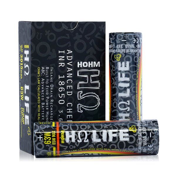 Hohm Tech Hohm Life 18650 Battery | 3015mAh | 22.1A | 2-Pack  Group Photo