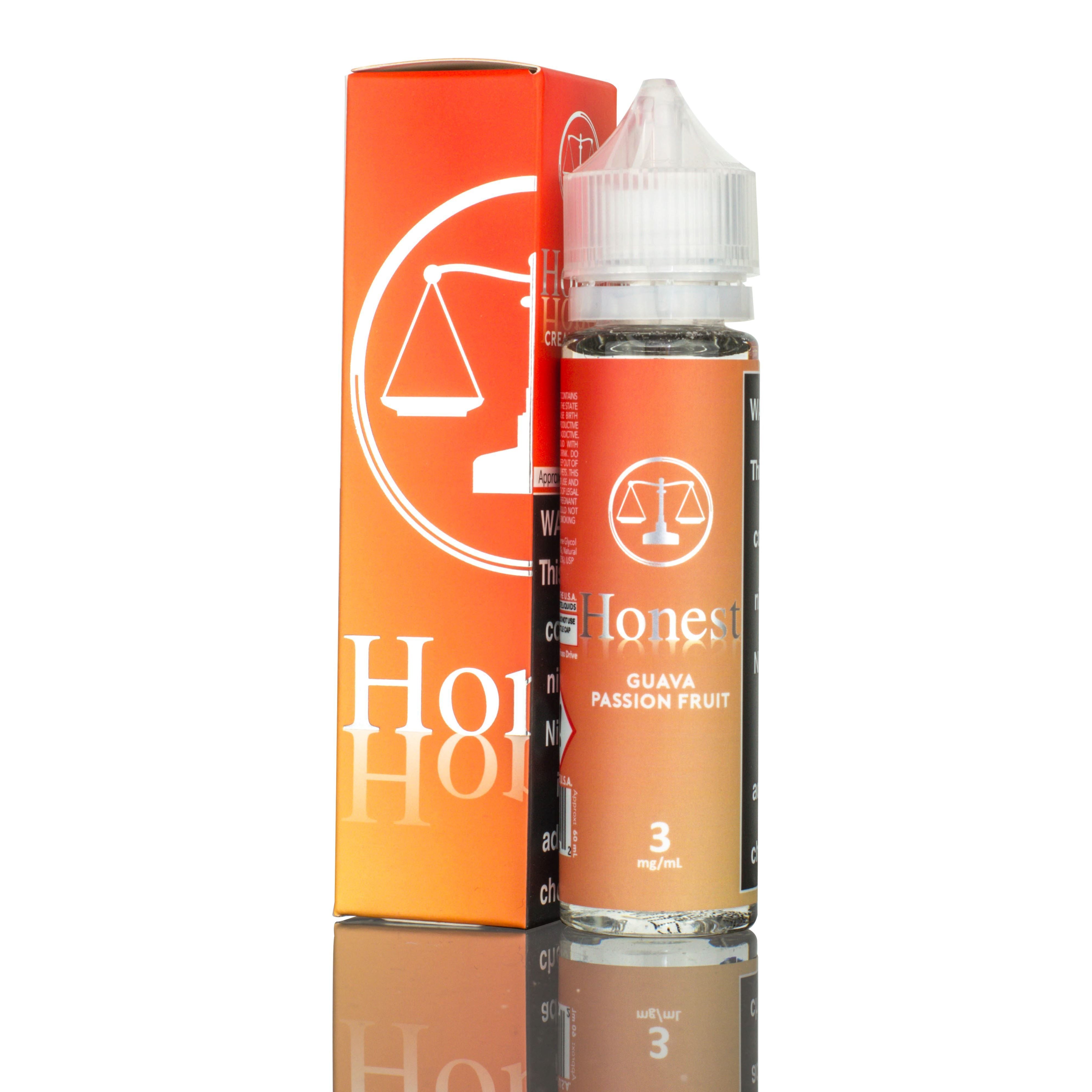 Honest | Guava Passion Fruit eLiquid with packaging