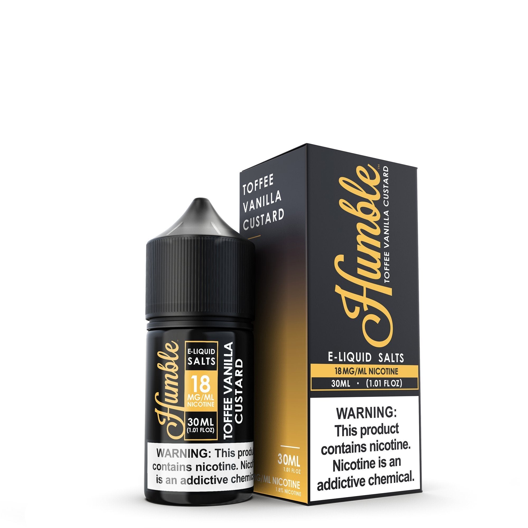 Toffee Vanilla Custard by Humble Salts 30ml with packaging