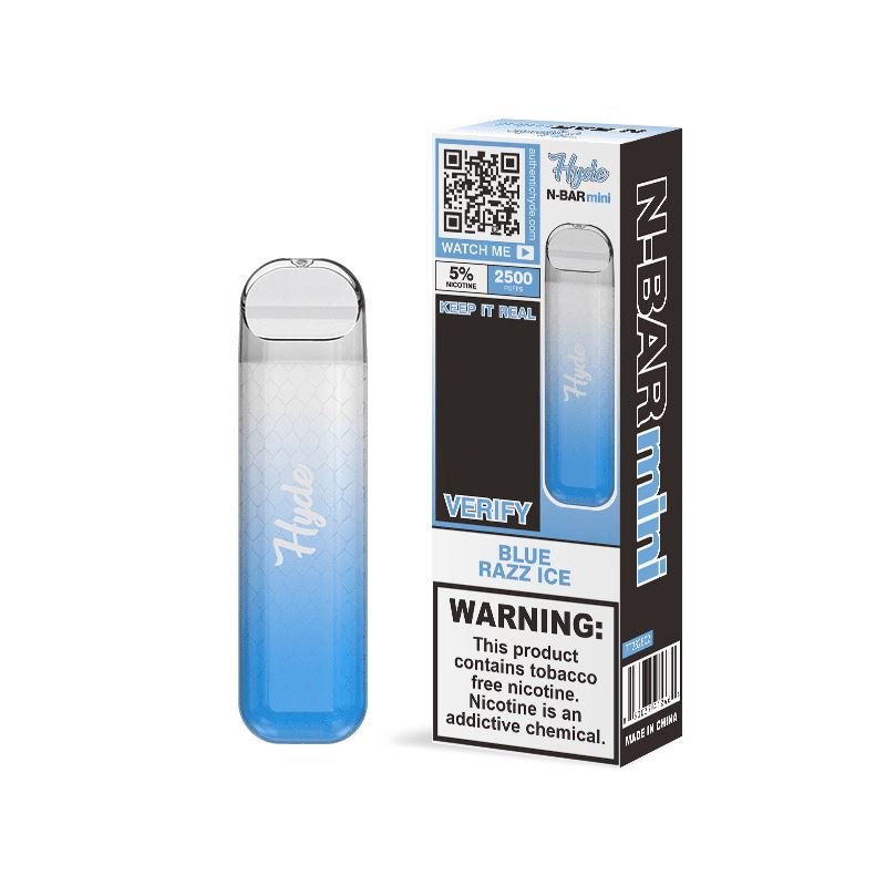 Hyde N-Bar Mini Disposable | 2500 Puffs | 7mL - Blue Razz Ice with packaging