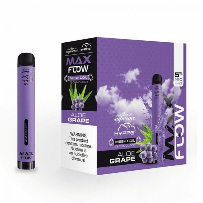 Hyppe Max Flow Mesh Disposable | 2000 Puffs | 6mL aloe grape with packaging