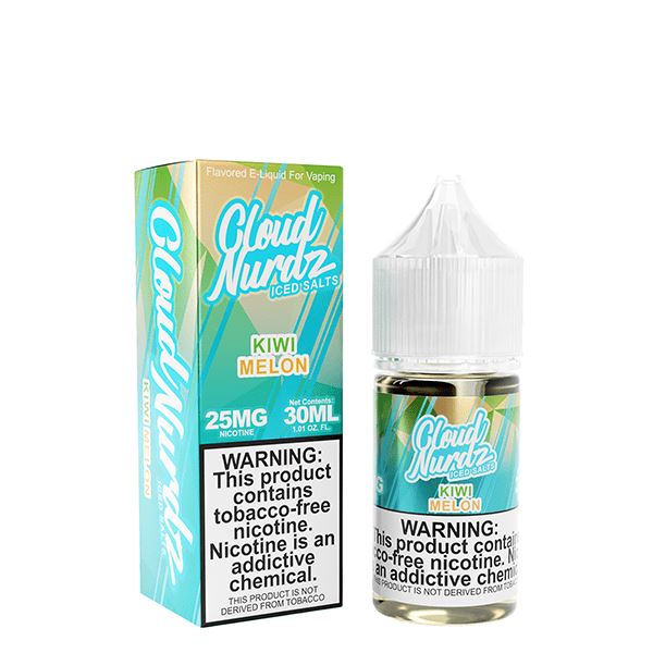  Iced Kiwi Melon by Cloud Nurdz TFN Salts E-Liquid 30ml with packaging