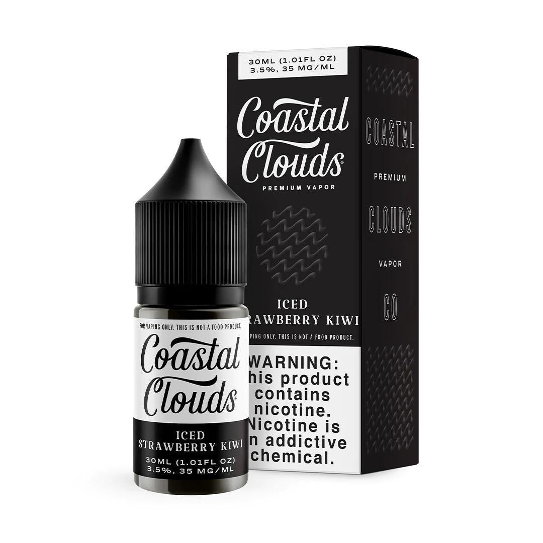 Iced Strawberry Kiwi by Coastal Clouds Salt TFN E- Liquid with Packaging