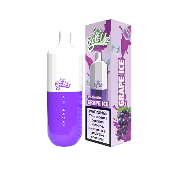 Juice Roll-Upz Disposable | 3500 puffs | 8mL Grape Ice with packaging