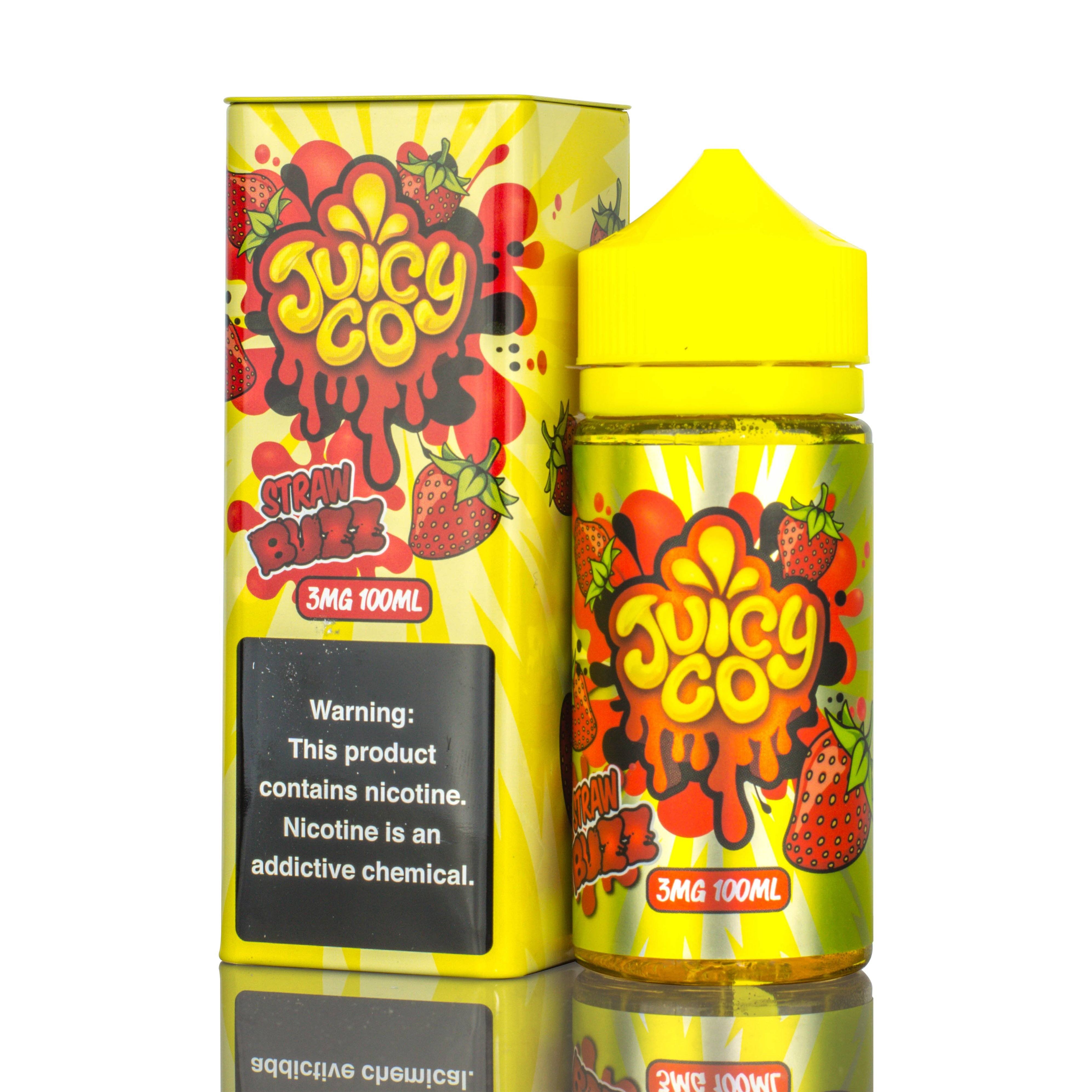 Juicy Co | Straw Buzz eLiquid with packaging