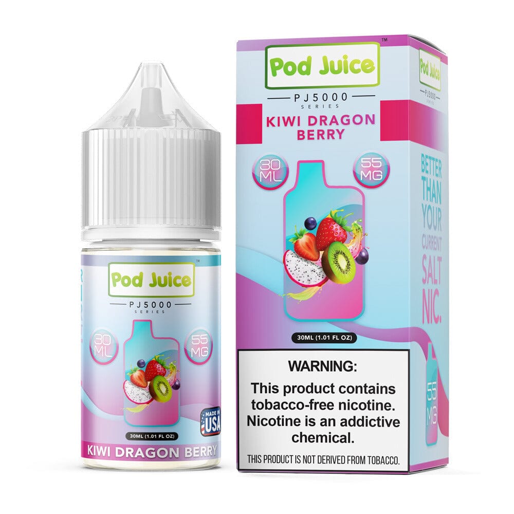 Kiwi Dragon Berry by Pod Juice PJ5000 Series Salt 30mL with Packaging