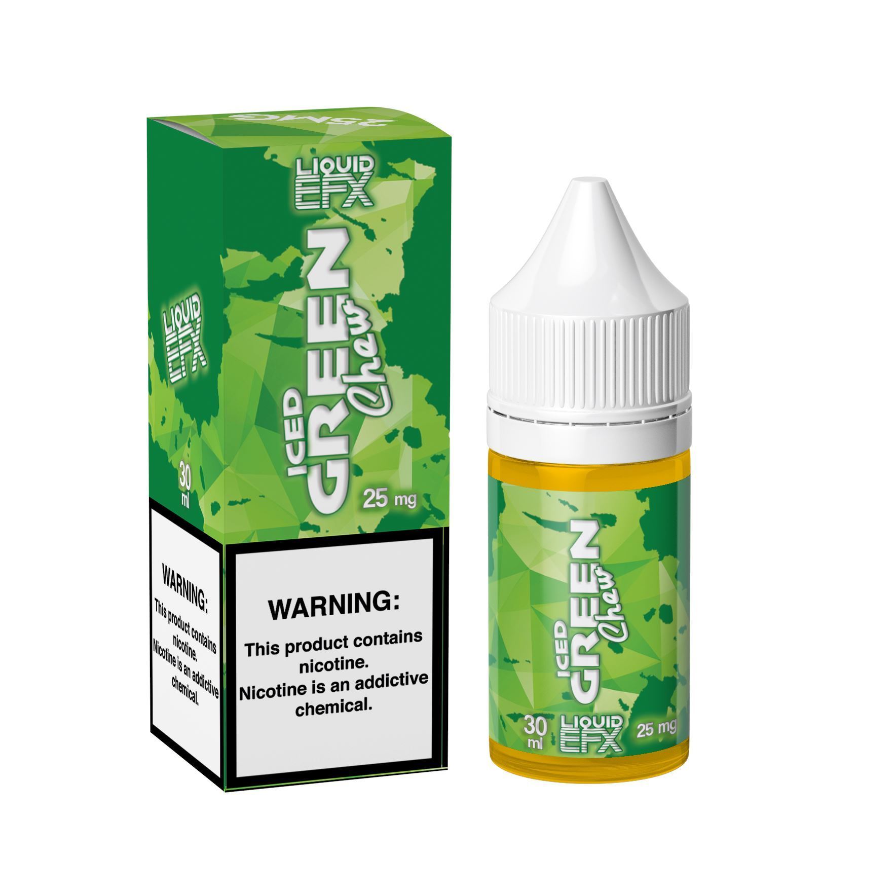 Iced Green Chew by Liquid Efx 30ml with packaging