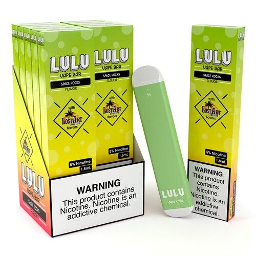 LULU | Disposables 5% Nicotine (Individual) space rocks with packaging