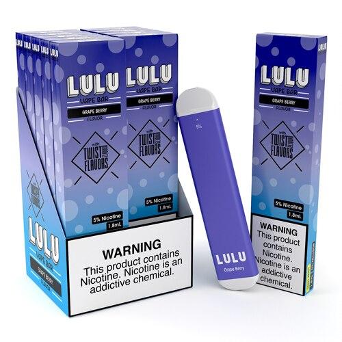 LULU | Disposables 5% Nicotine (Individual) grape berry with packaging