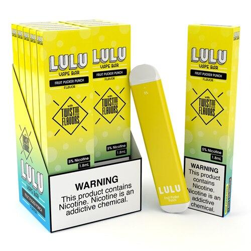 LULU | Disposables 5% Nicotine (Individual) fruit pucker punch with packaging