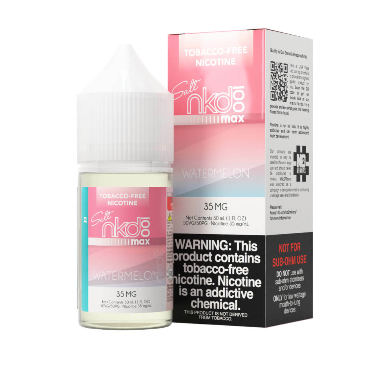 Max Watermelon Ice by Naked Max 30ml with packaging