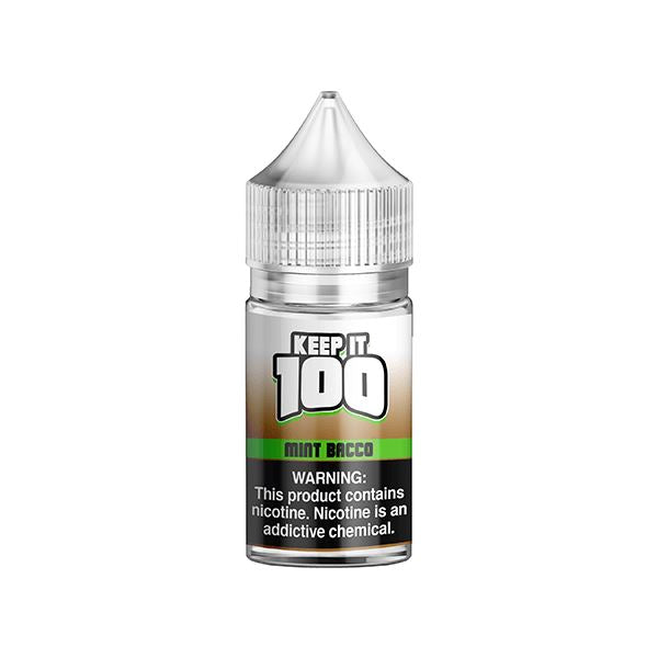 Mint Bacco By Keep It 100 TF-Nic Salt Series 30mL Bottle