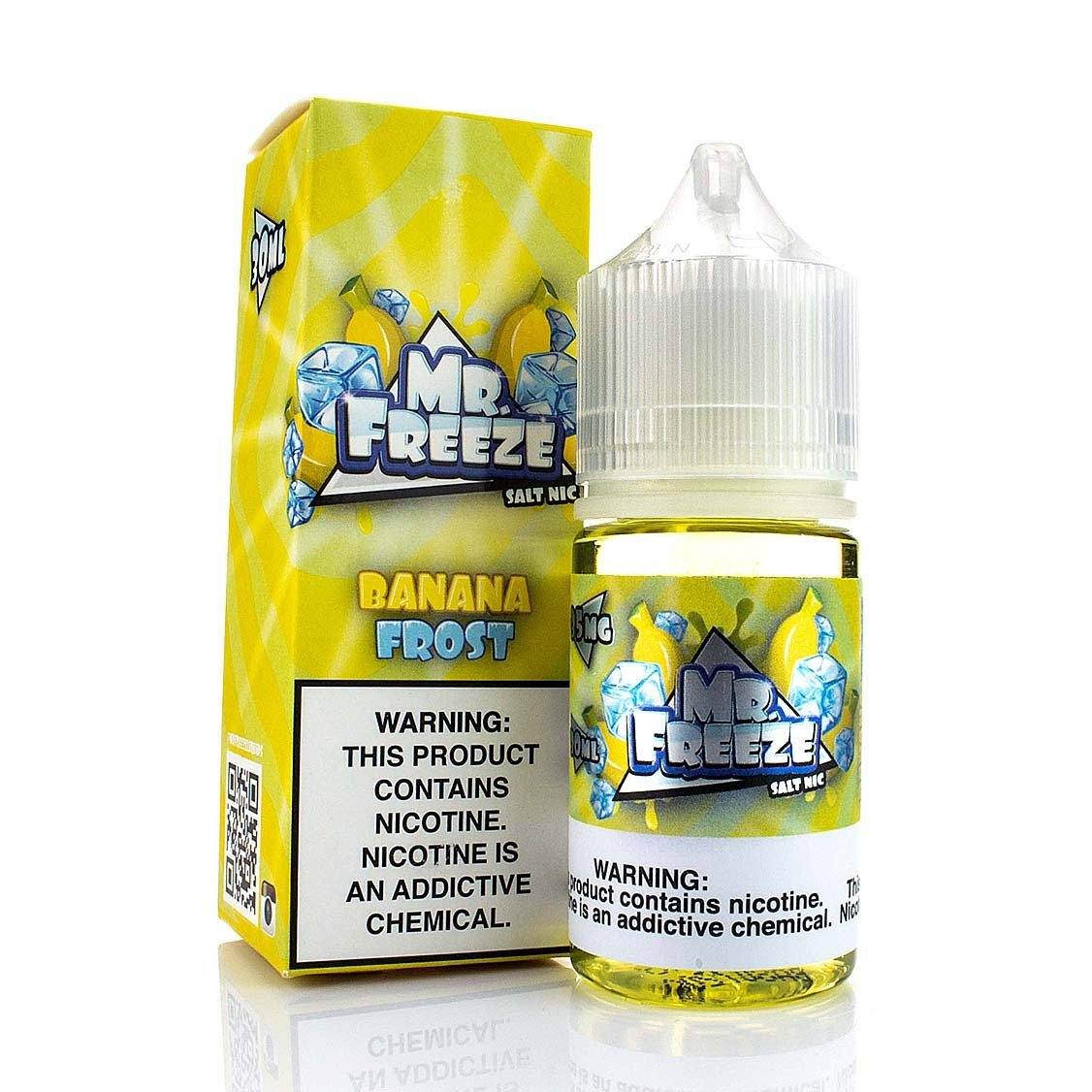 Banana Frost by Mr. Freeze Salt Nic 30ml with packaging