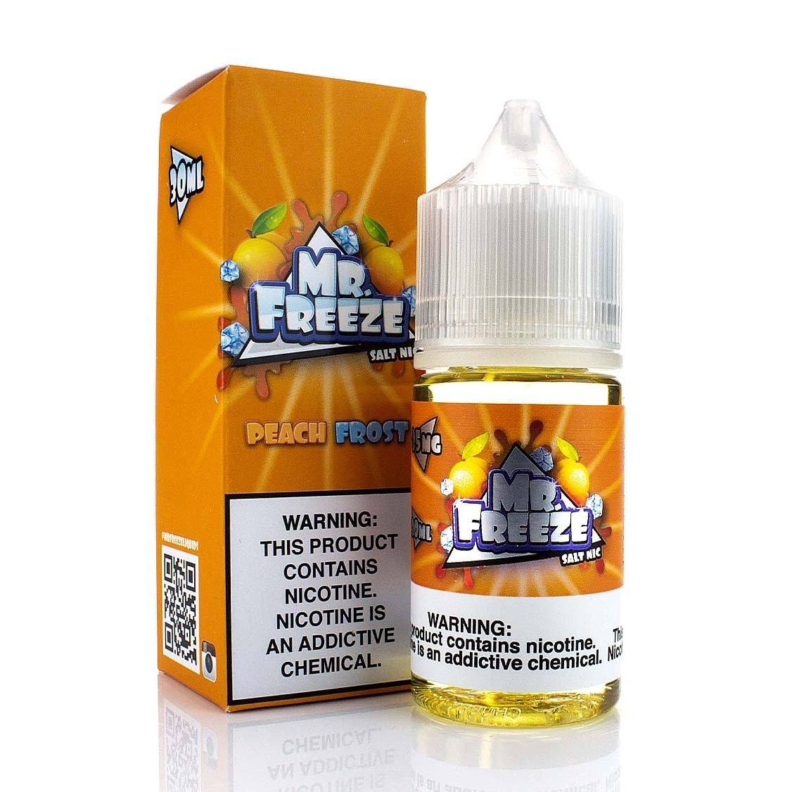 Peach Frost by Mr. Freeze Salt Nic 30ml with packaging