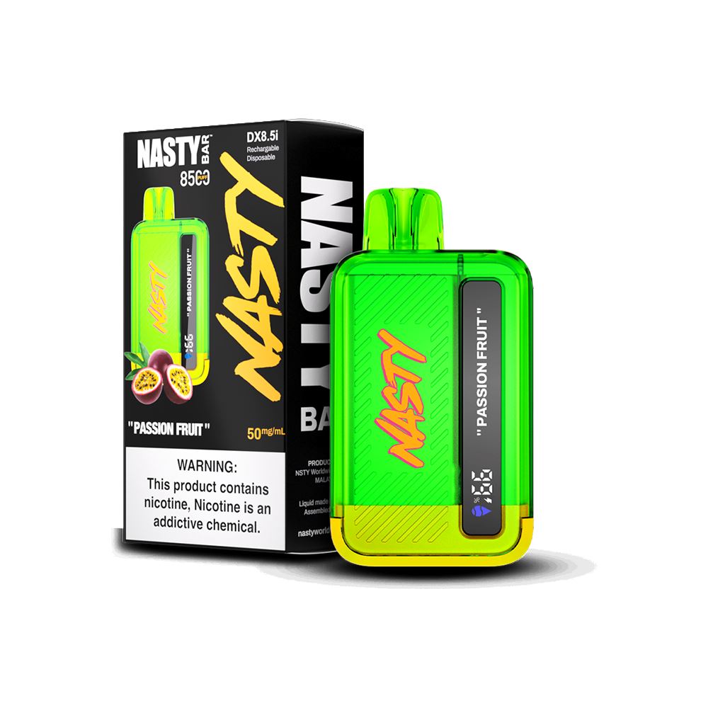 Nasty Juice – Nasty Bar Disposable 8500 Puffs 17mL 50mg Passion Fruit with Packaging