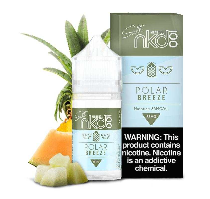 Naked Salt 30mL - Melon (Polar Breeze) 35mg with background