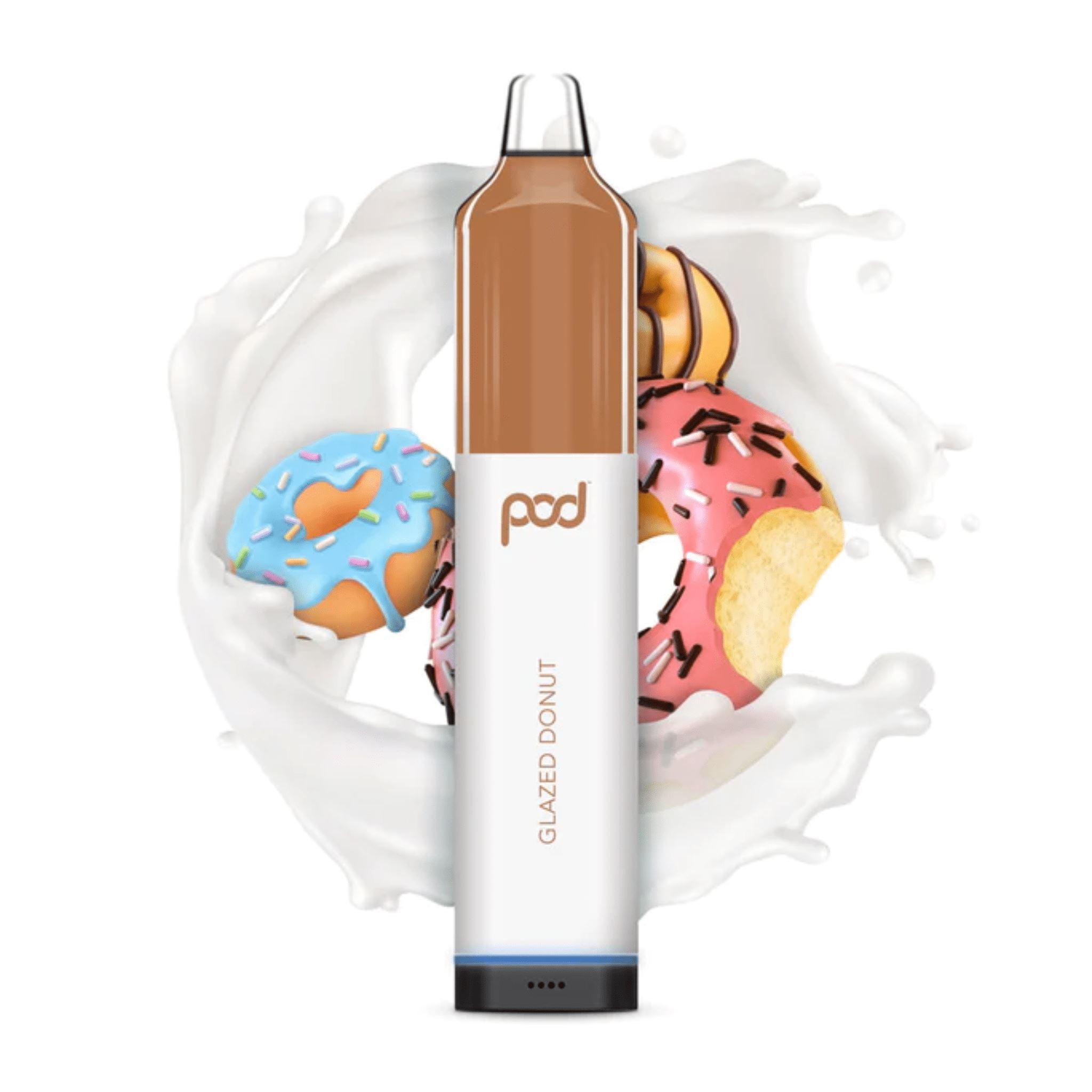 Pod Mesh 5500 Disposable | 5500 Puffs | 12mL - Glazed Donut with background