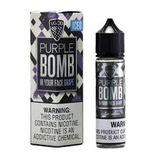 Purple Bomb Ice By VGOD eLiquid 60ml with packaging