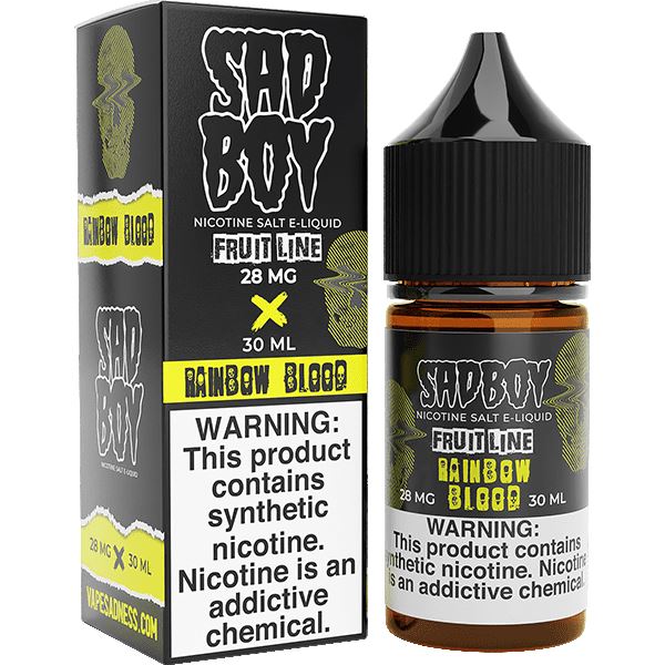 Rainbow Blood by Sadboy E-Liquid 30ml with packaging