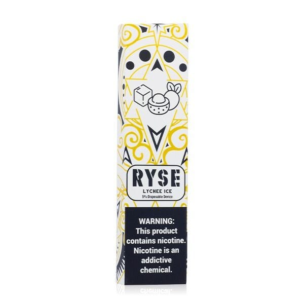 RYSE | Disposable E-Cigs lychee ice packaging