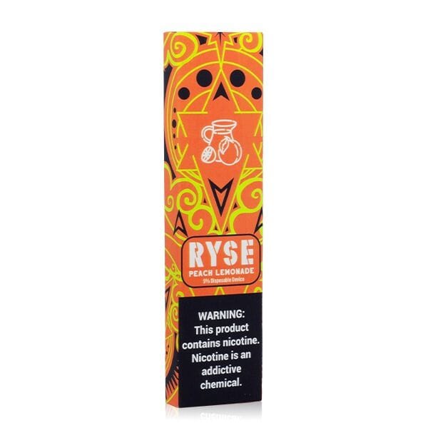 RYSE | Disposable E-Cigs peach lemonade packaging