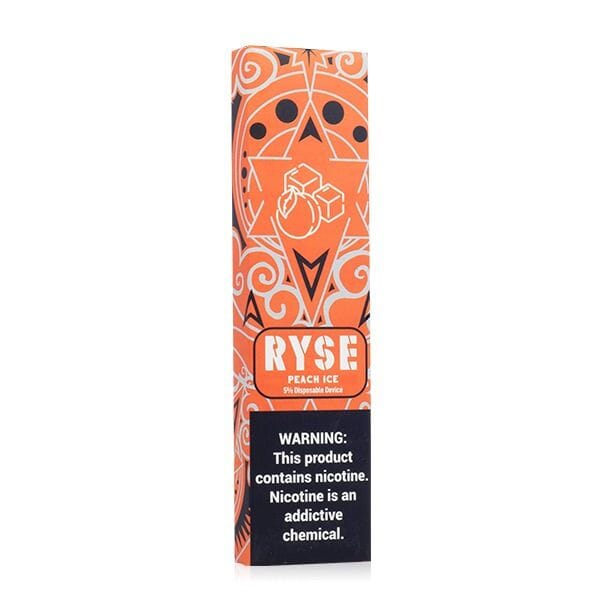 RYSE | Disposable E-Cigs peach ice packaging