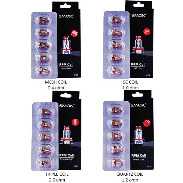 SMOK RPM40 Replacement Coils (Pack of 5) Group Photo