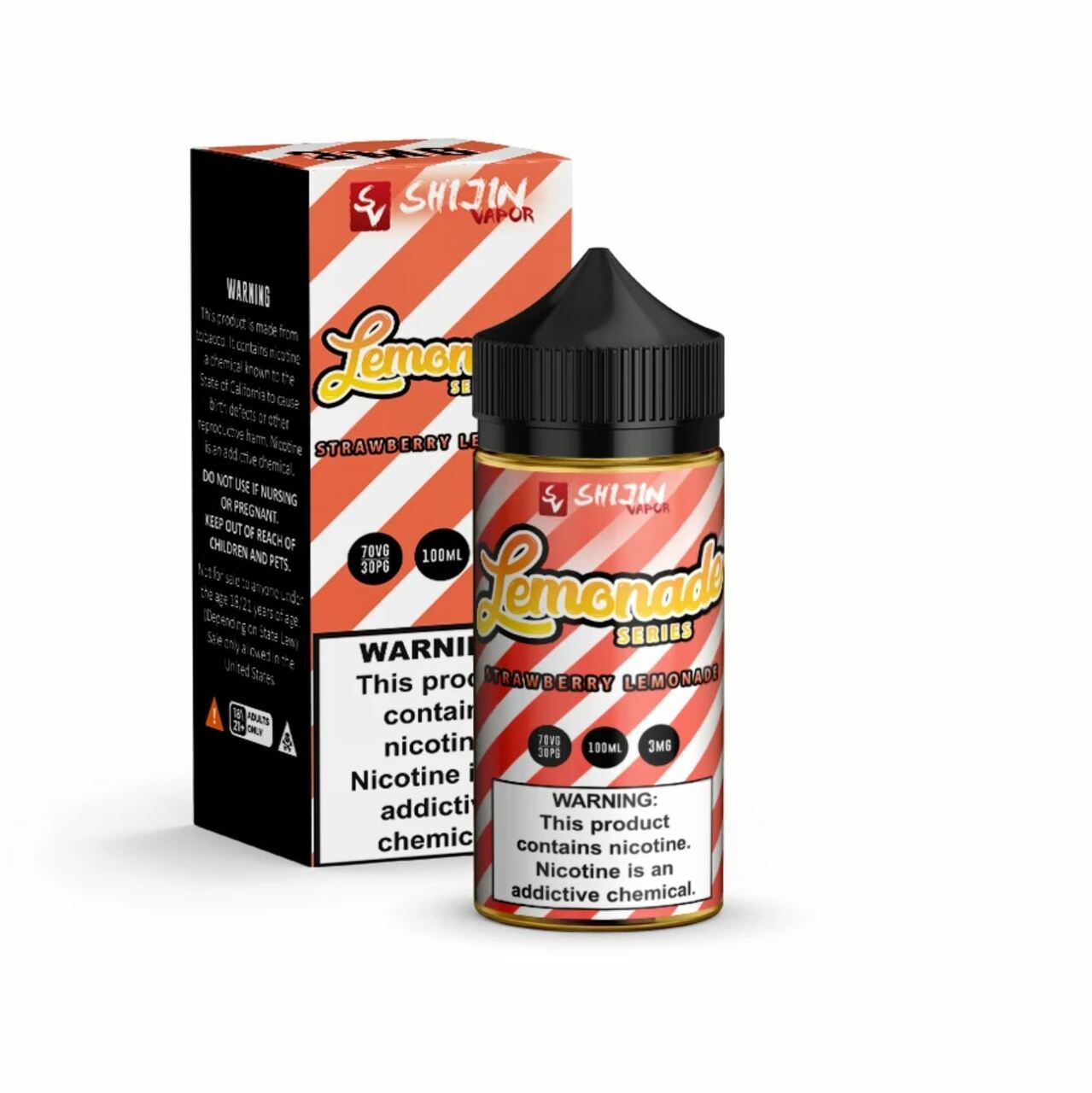 Strawberry Lemonade by Shijin Vapor Lemonade Series E-Liquid 100ml with packaging