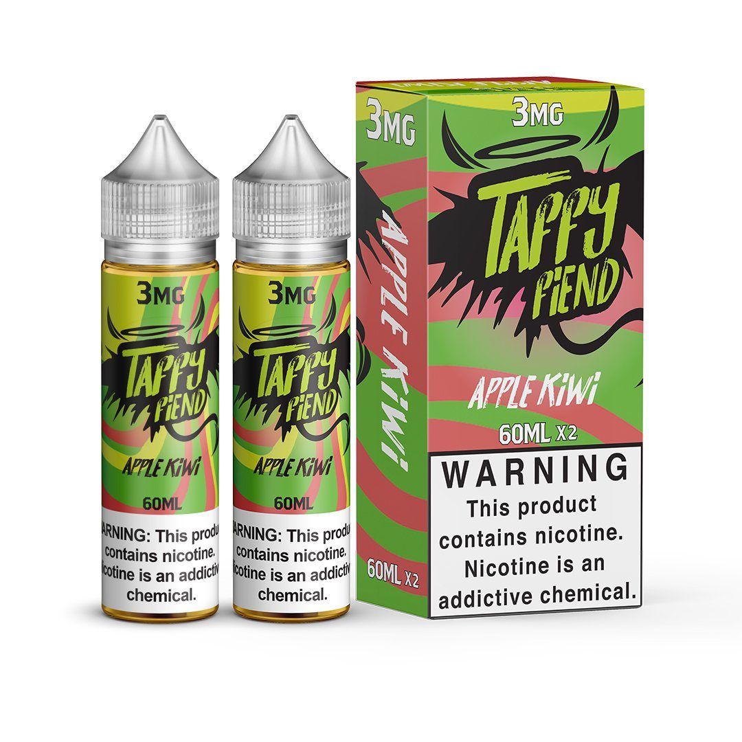 Apple Kiwi by Taffy Fiend E-Liquid 120ml with packaging