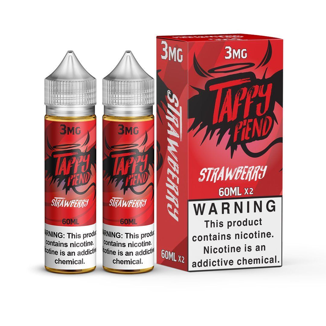 Strawberry by Taffy Fiend E-Liquid 120ml with packaging