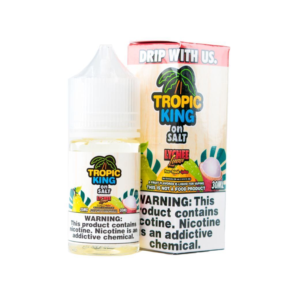 TROPIC KING ON SALT | Lychee Luau 30ML eLiquid with packaging